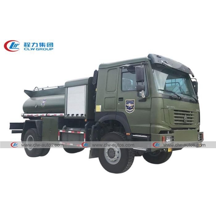 10000 Liter HOWO 4x4 Off Road AWD Aviation Refueler Truck