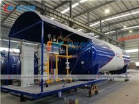 50cbm 25MT Lpg Cooking Gas Cylinder Plant 25tons 50,000Liters LPG Mobile Filling Skid Station