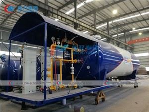 50cbm 25MT Lpg Cooking Gas Cylinder Plant 25tons 50,000Liters LPG Mobile Filling Skid Station