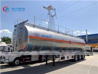 50CBM Aluminum Fuel Tank Trailer Light Weight For Long Distance Delivery