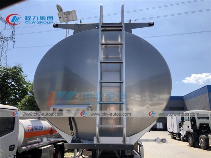 50CBM Aluminum Fuel Tank Trailer Light Weight For Long Distance Delivery