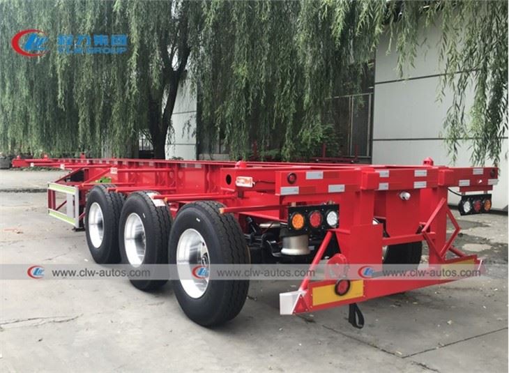 50T 40FT Container Loading Skeleton Trailer