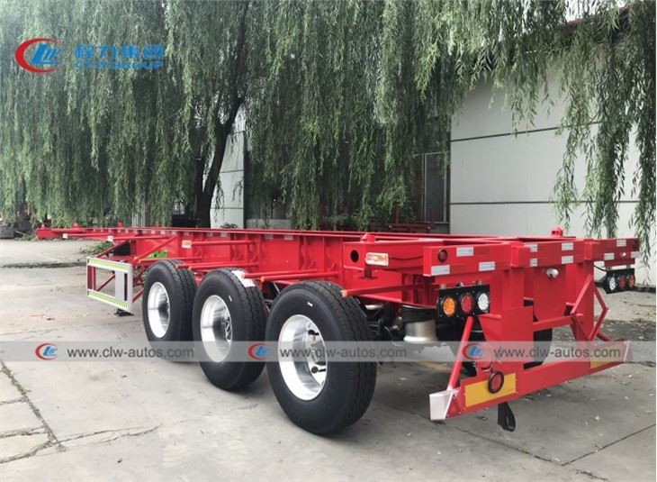 50T 40FT Container Loading Skeleton Trailer