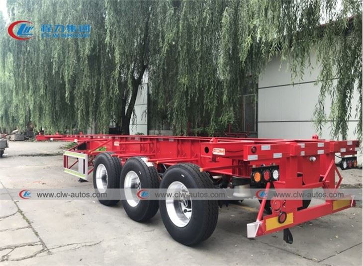 50T 40FT Container Loading Skeleton Trailer