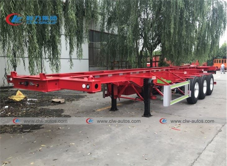50T 40FT Container Loading Skeleton Trailer