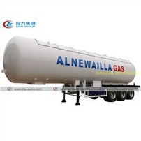 54000L 25MT LPG Transport Tanker Truck With Sun Shelter