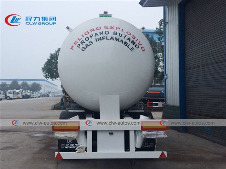 56000L 14000Gallon LP Gas Tank Semi Trailer Chile Bolivia