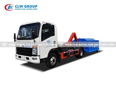 5m3 RHD Hook Arm Garbage Truck