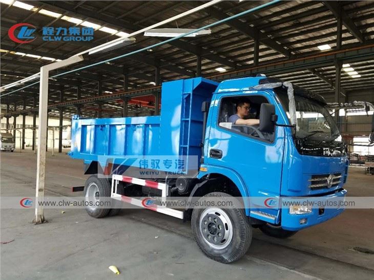 5Ton 4x4 Full Drive Donfeng Tipper Truck For Off Road Use