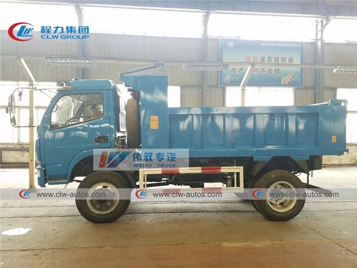 5Ton 4x4 Full Drive Donfeng Tipper Truck For Off Road Use