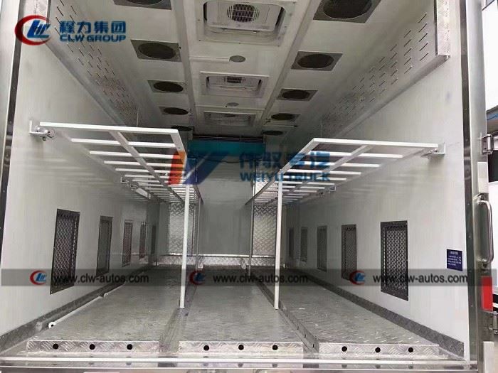 6.8m Dongfeng Intelligent Day Old Chick Transport Van Truck