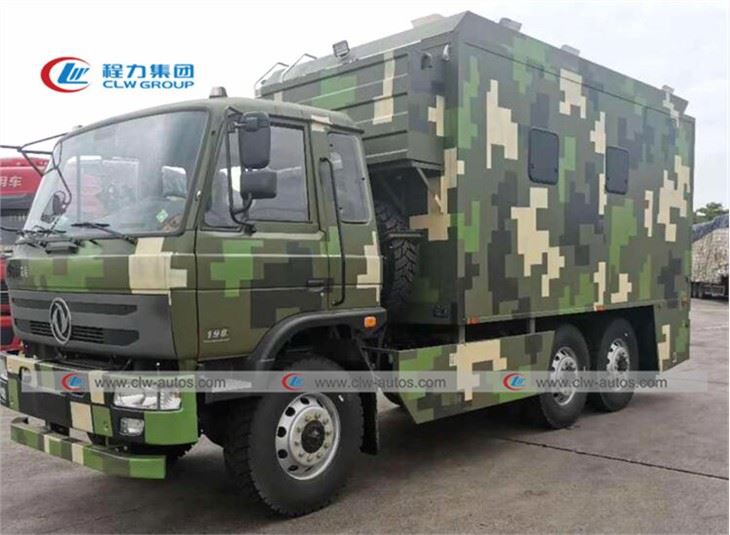 6WD Dongfeng Off Road Mobile Kitchen Truck