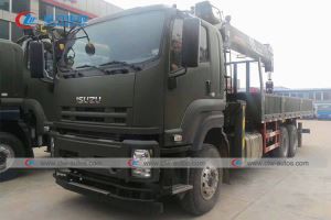 6x4 ISUZU 20tons Straight Boom Truck Mouted Crane