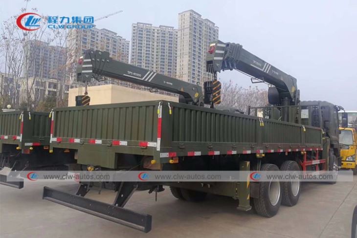 6x4 ISUZU 20tons Straight Boom Truck Mouted Crane