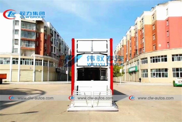 Aluminum Alloy Dongfeng 8X4 Pig Goat Cow Transport Van Truck