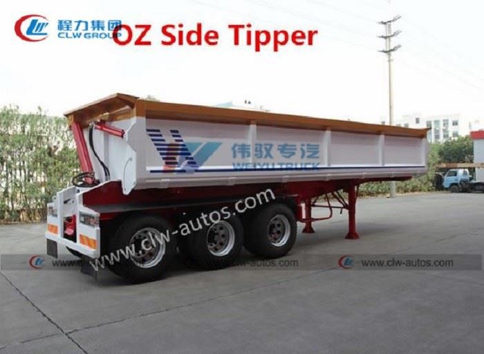 Australian 20tons 3-Axle Oz Side Tipper Dump Semi Trailer