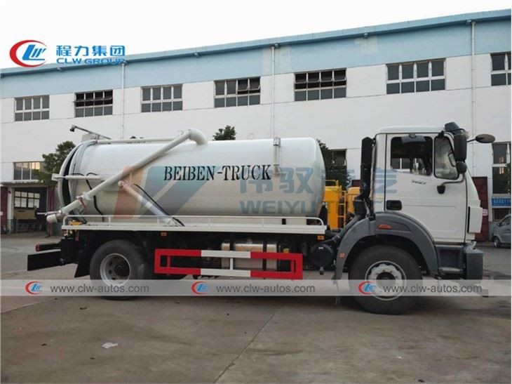 Beiben 10Tons 10000L Vacuum Sewer Cleaner Truck