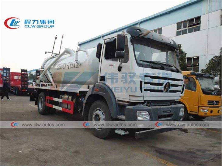 Beiben 10Tons 10000L Vacuum Sewer Cleaner Truck
