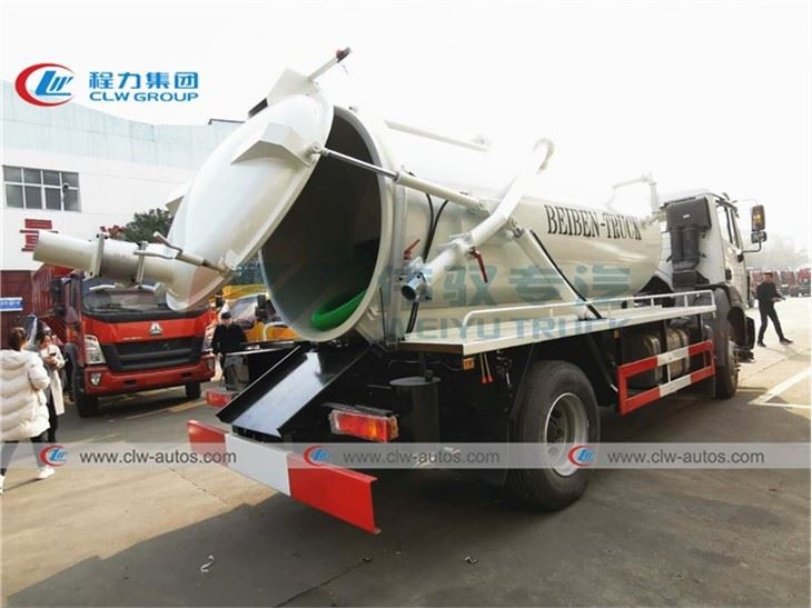 Beiben 10Tons 10000L Vacuum Sewer Cleaner Truck