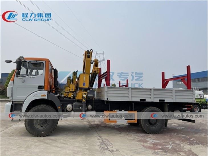 6.3Tons Beiben 4X4 Off Road Militay Crane Truck