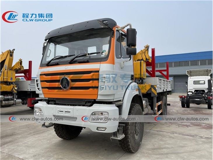 6.3Tons Beiben 4X4 Off Road Militay Crane Truck