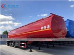 Carbon Steel 42000L 42k Liters Fuel Tank Truck Trailer With Air Bag Suspension