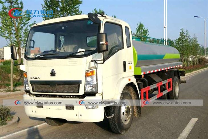 China 4x2 HOWO 8CBM Drinking Water Delivery Truck