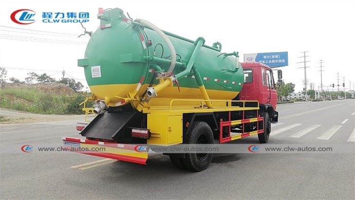 Dongfeng RHD 10cbm 10000Liters Liquid Waste Sewage Vacuum Suction Truck