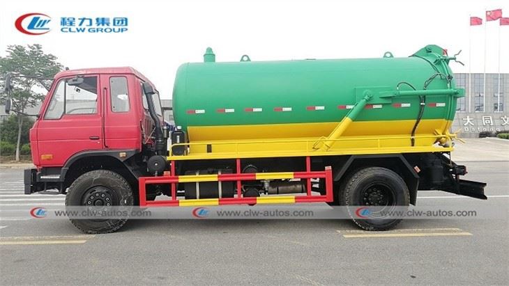 Dongfeng RHD 10cbm 10000Liters Liquid Waste Sewage Vacuum Suction Truck