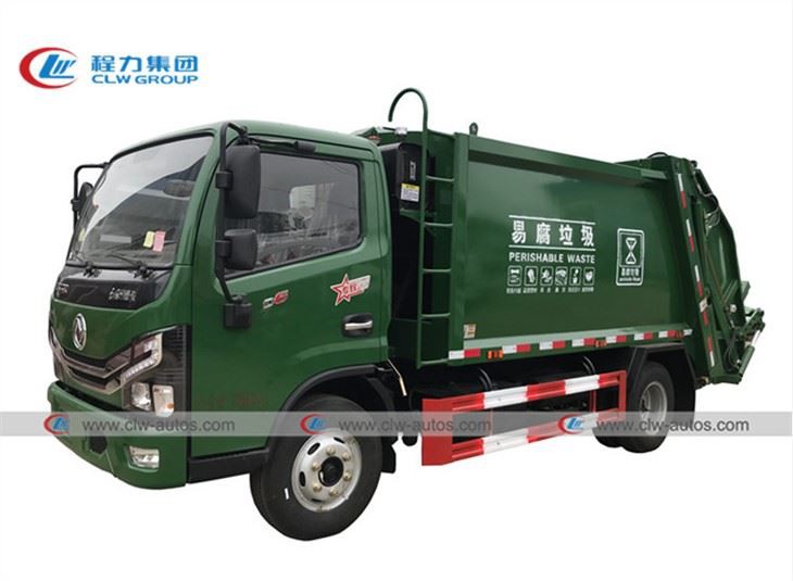 DFAC 6 Wheels 8CBM Garbage Compactor Truck