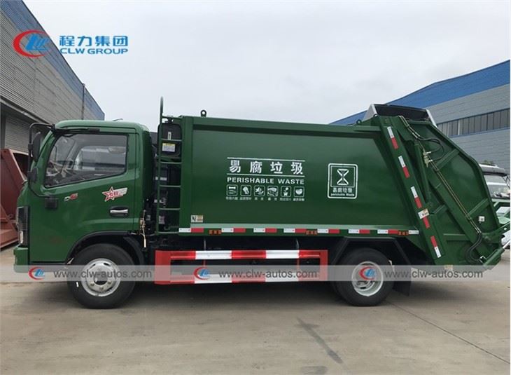 DFAC 6 Wheels 8CBM Garbage Compactor Truck