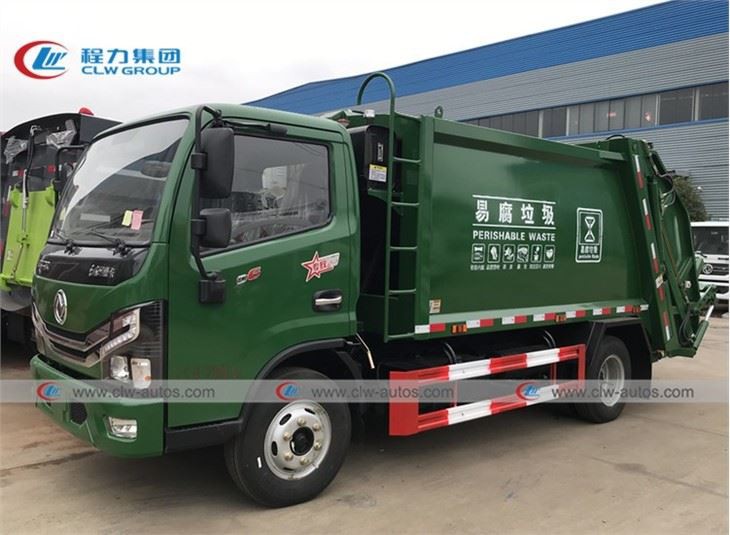 DFAC 6 Wheels 8CBM Garbage Compactor Truck
