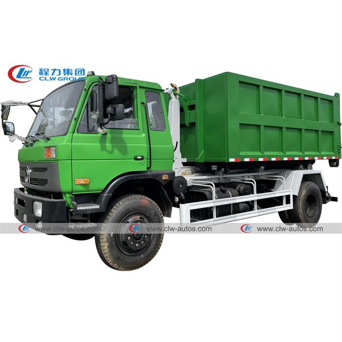 Dongfeng 13,000L 13cbm Hydraulic Hook Lift Garbage Truck