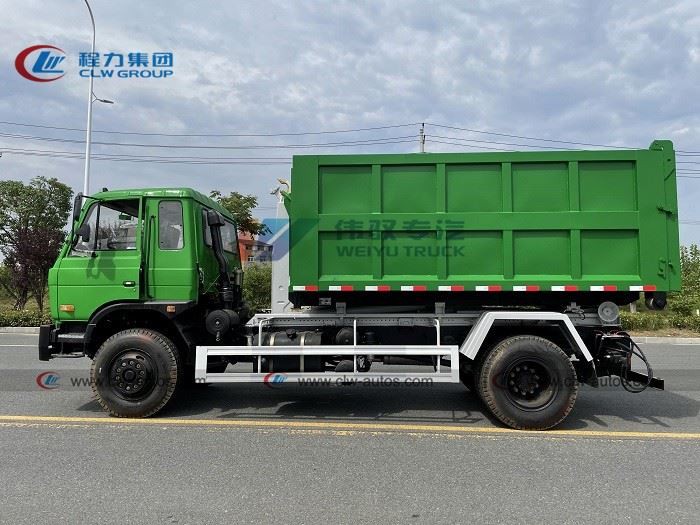 Dongfeng 13,000L 13cbm Hydraulic Hook Lift Garbage Truck