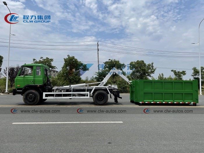 Dongfeng 13,000L 13cbm Hydraulic Hook Lift Garbage Truck