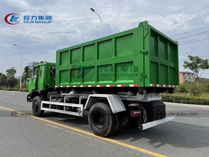 Dongfeng 13,000L 13cbm Hydraulic Hook Lift Garbage Truck