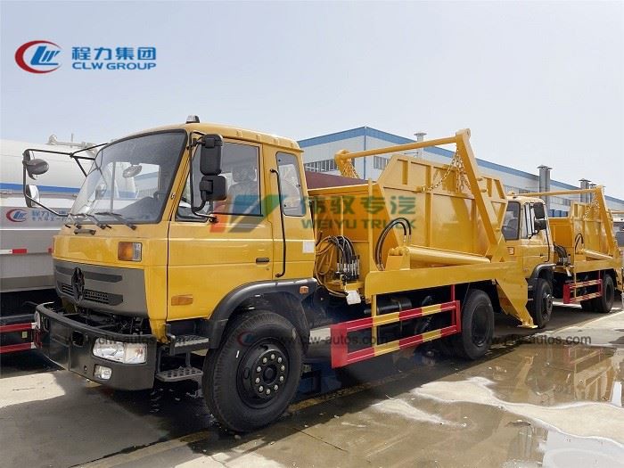 Dongfeng 4X2 10m3 Swing Arm Garbage Truck
