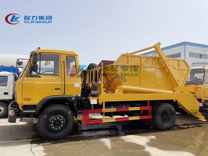 Dongfeng 4X2 10m3 Swing Arm Garbage Truck