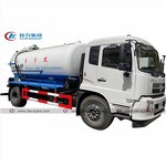 Dongfeng 4X2 6-Wheel 12cbm Sewage Vacuum Suction Truck