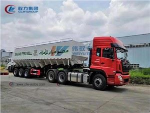 Dongfeng 60cbm Intelligent Poultry Bulk Feed Tanker Transport Semi Trailer Truck