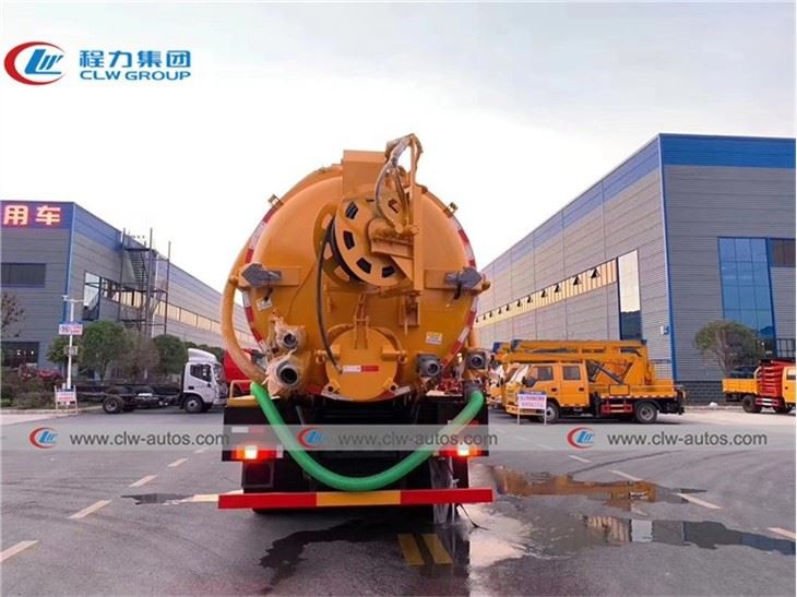 Dongfeng 6X4 15000L Vacuum Sewage Suction And Cleaning Truck