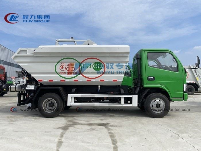 Dongfeng 7cbm 7000Liter Sealed Dump Garbage Truck