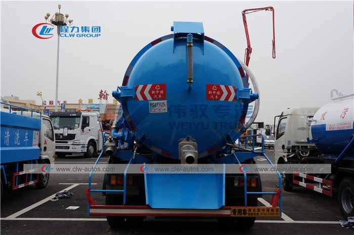 Dongfeng 8CBM Sewage Vacuum Suction Truck