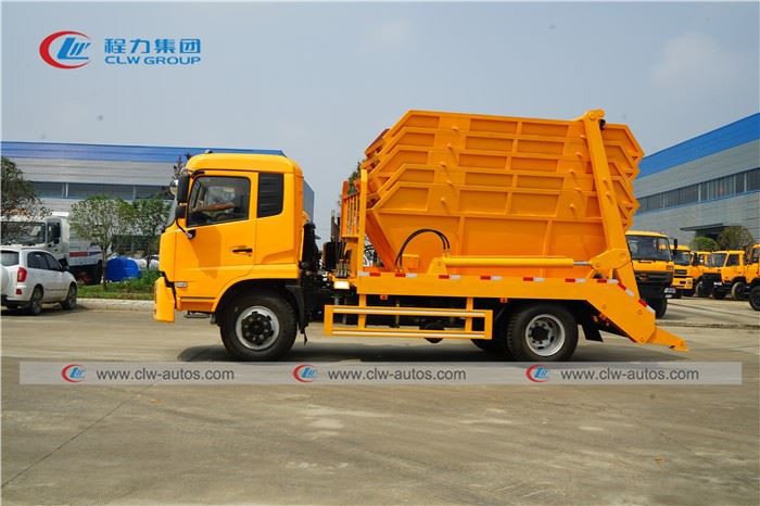 Dongfeng 8CBM Rear Loader Swing Arm Garbage Truck