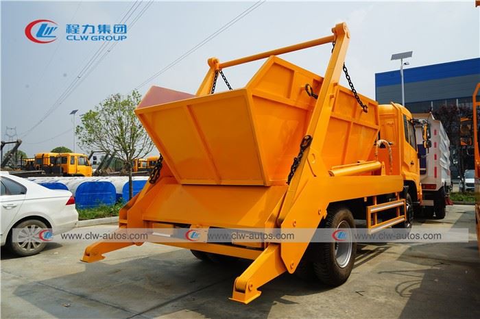 Dongfeng 8CBM Rear Loader Swing Arm Garbage Truck