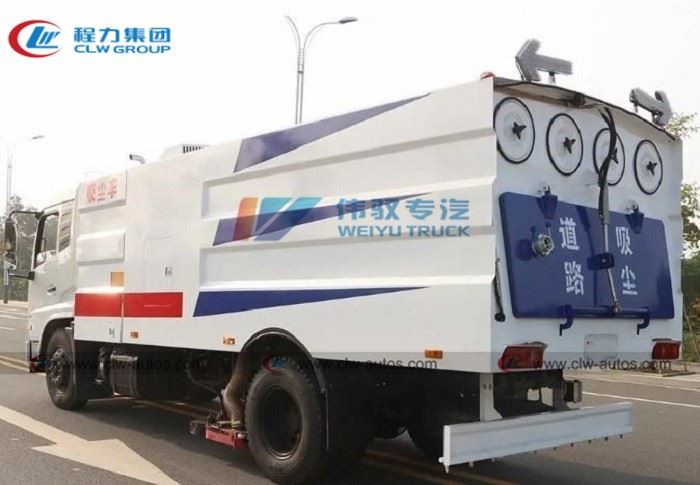 Dongfeng 9cbm Power Plant Dust Vacuum Suction Truck