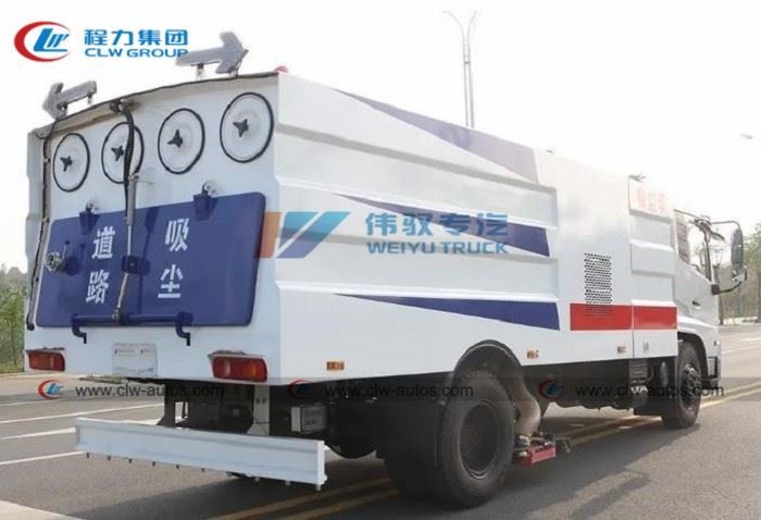 Dongfeng 9cbm Power Plant Dust Vacuum Suction Truck