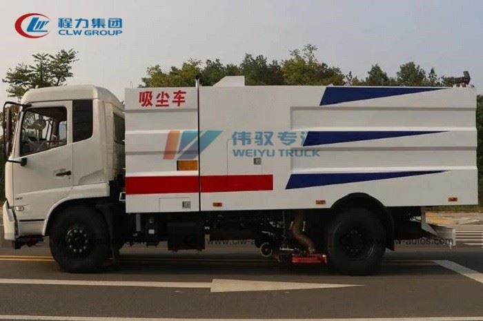 Dongfeng 9cbm Power Plant Dust Vacuum Suction Truck
