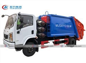 Dongfeng CNG Engine 5CBM Garbage Compactor Truck