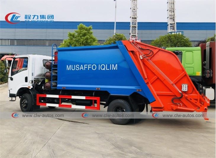 Dongfeng CNG Engine 5CBM Garbage Compactor Truck